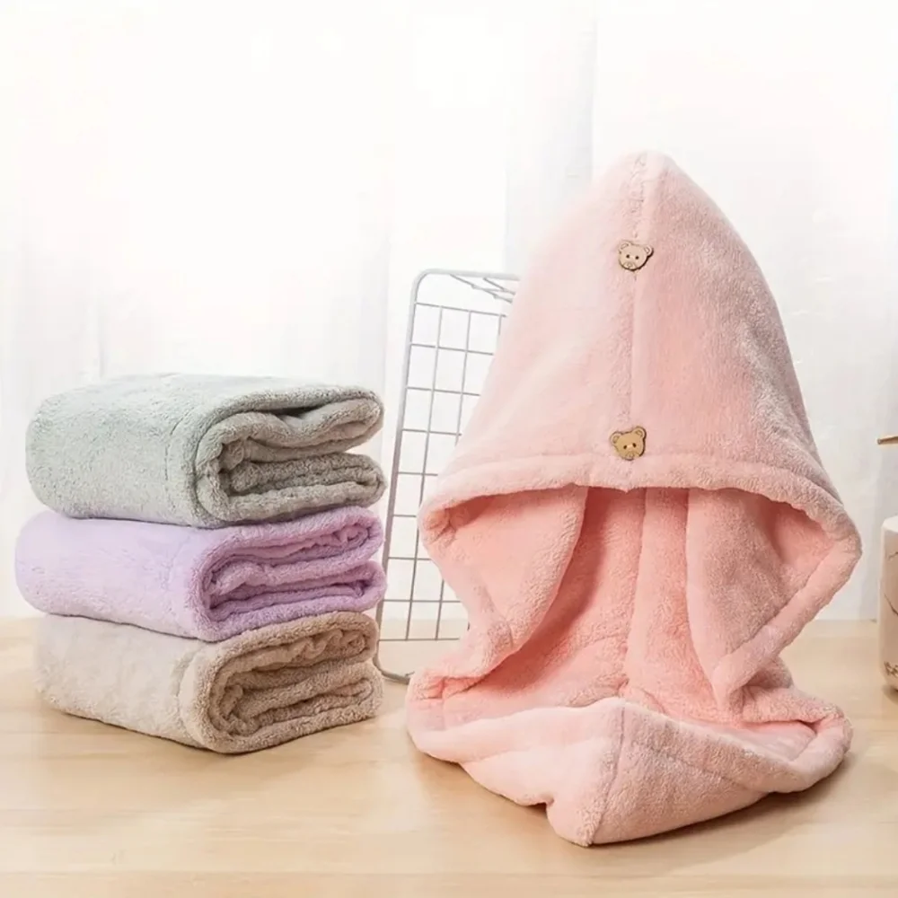 2pack hair towel wrap. Super absorbent. 👌 pink 💗